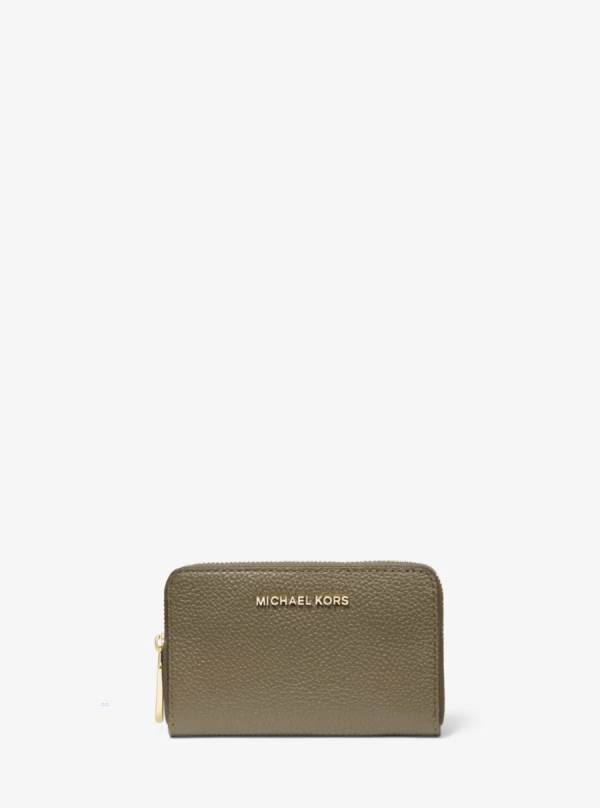 Damske Penazenky Michael Kors Small Pebbled Leather Olivovo Zelená - Doplnky Michael Kors Lacne | PBQZL-7342